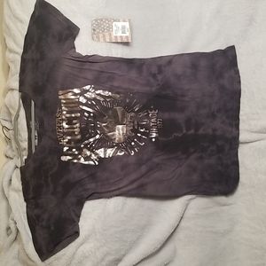 NWT Affliction Womens 2X Short Sleeve Tee
